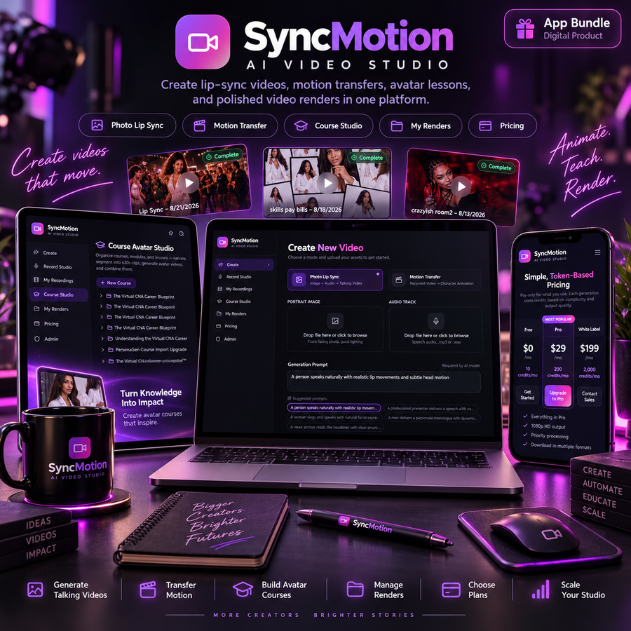 PersonaGen — AI Realistic Talking Avatars & Dynamic Video Content