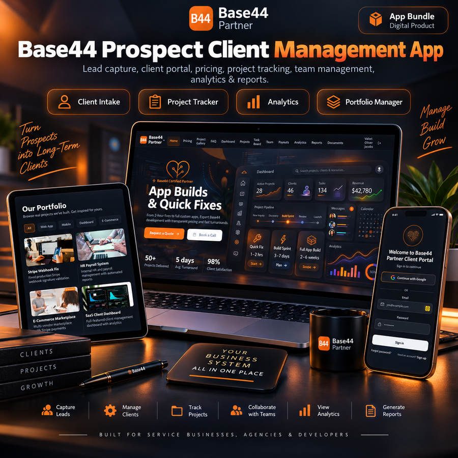 Base44 Partner Client Portal — AI-Powered Client Management