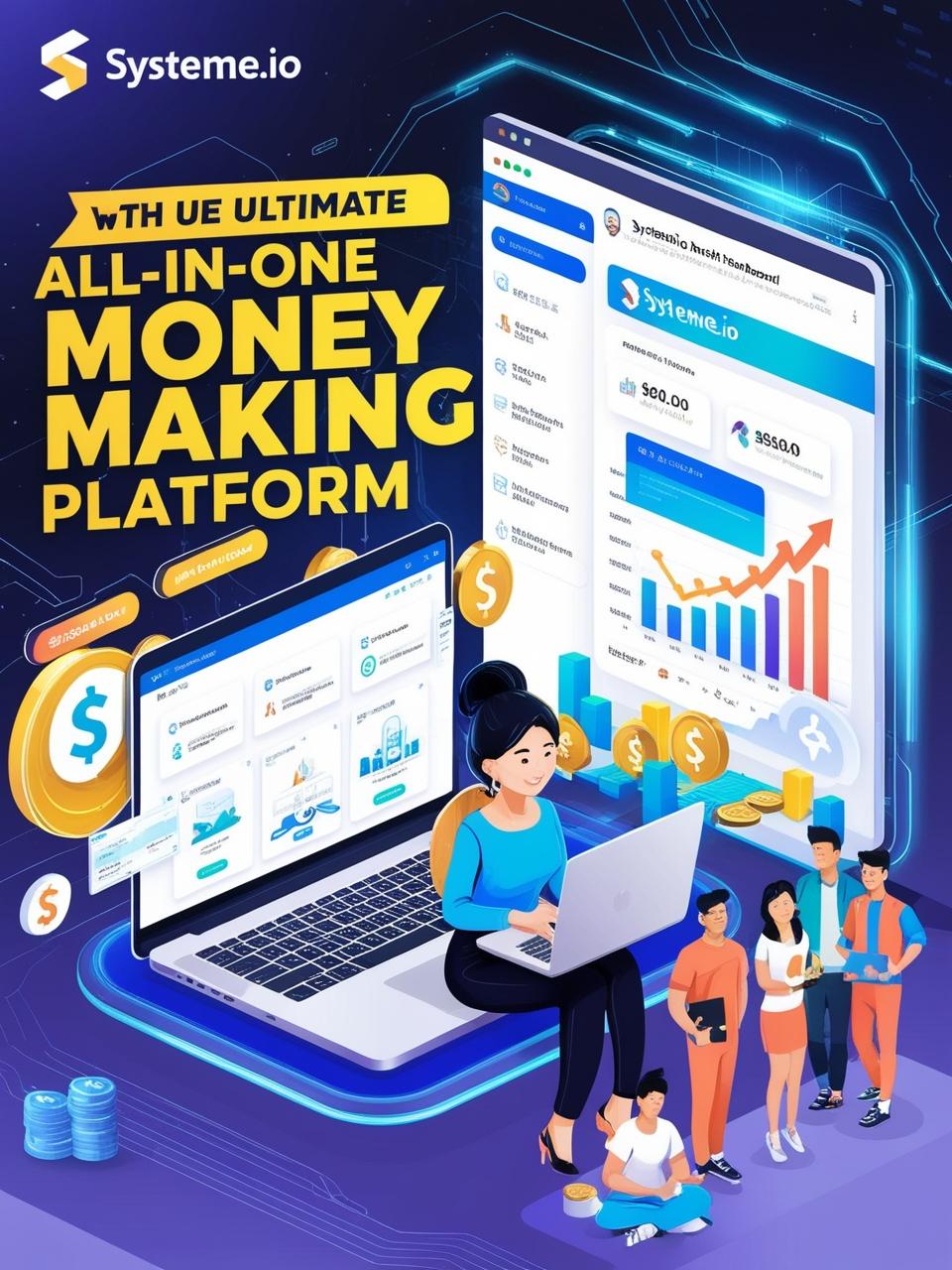 Systeme.io  3 Step Funnel Digital Product Vault, MRL PLR, Rebrand, Edit, Sell Keep 100% Profits, Funnels, Niches, SEO, Strategies, Templates, Courses, Digital Media