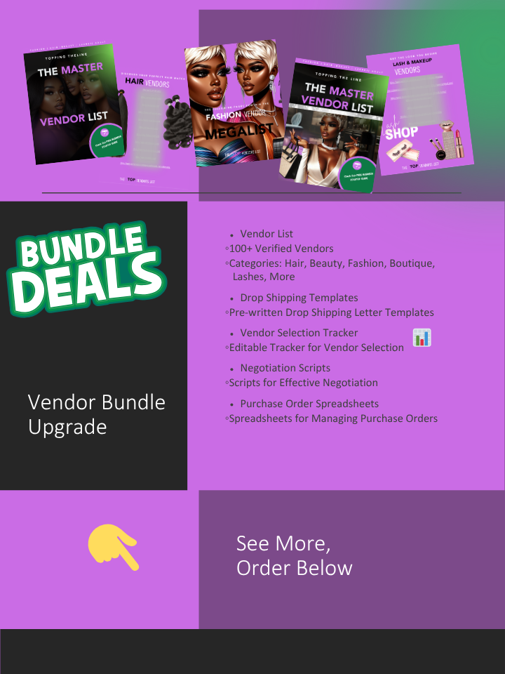 Top Vendor Master List Bundle