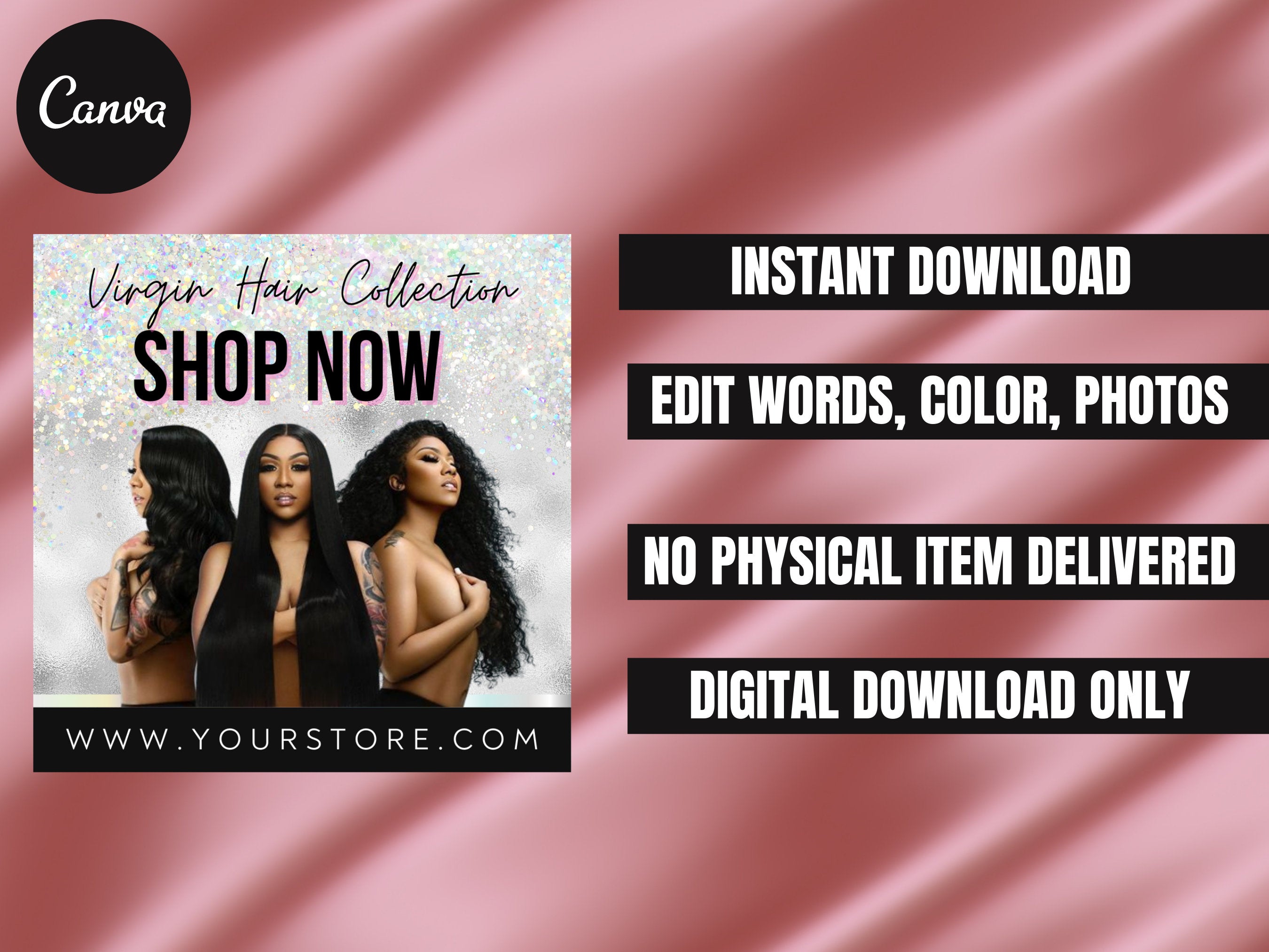 Customizable - Shop Now Flyer, DIY Template, Hair Flyer - Customizable*****