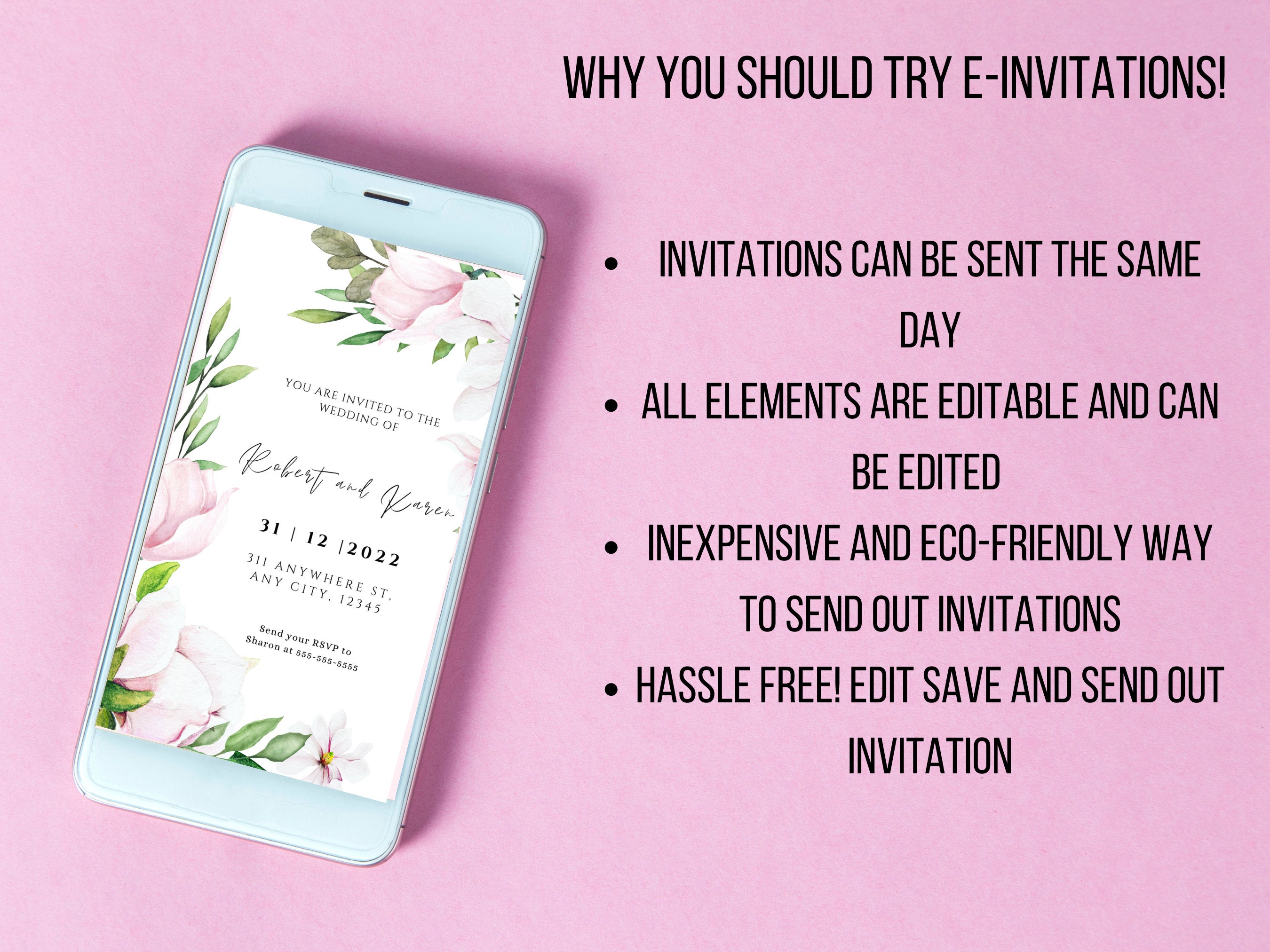 Wedding Invitation, Instant Download, Editable Template, wedding Template, DIY Wedding invite, wedding e-invite