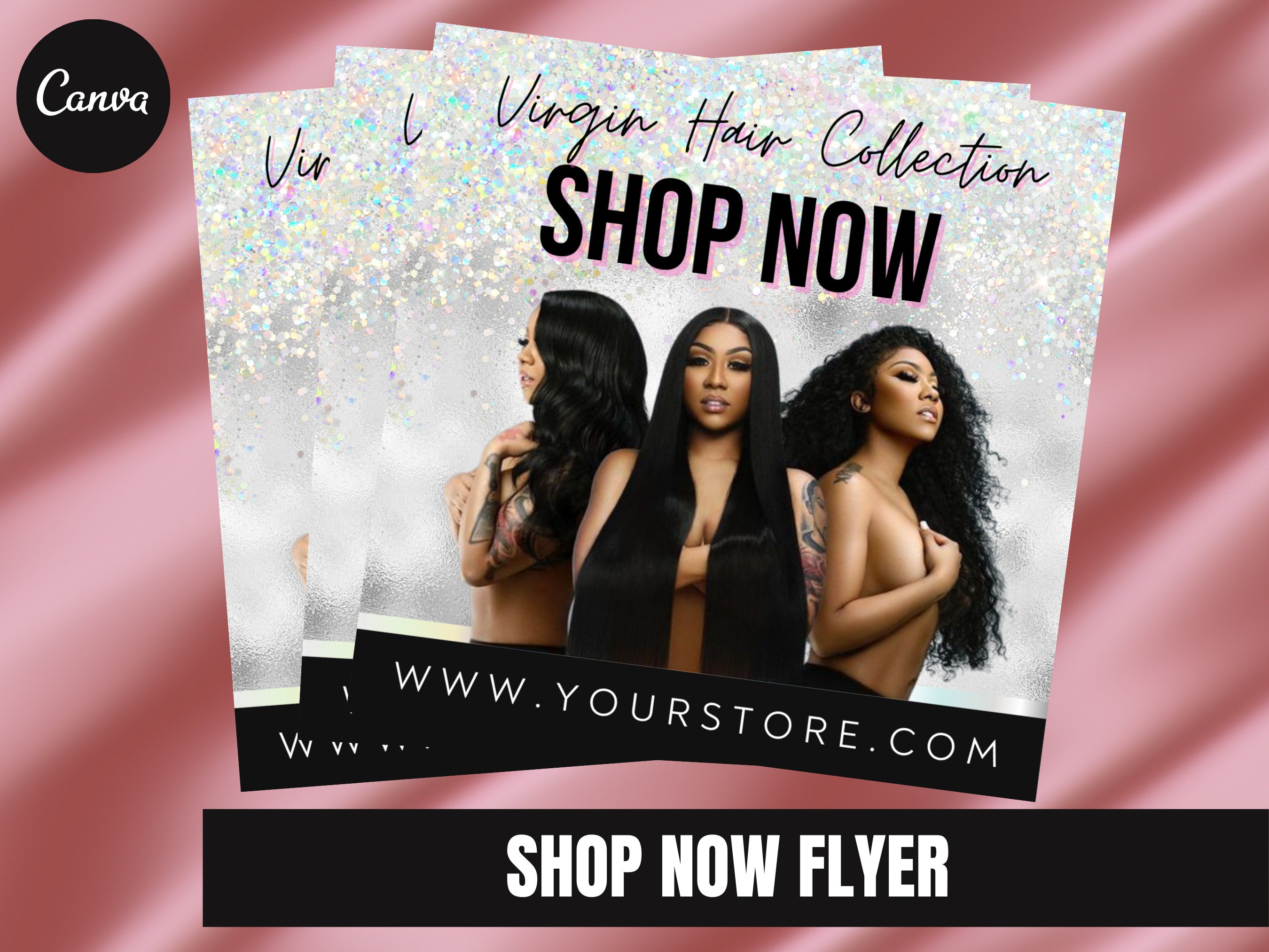 Customizable - Shop Now Flyer, DIY Template, Hair Flyer - Customizable*****