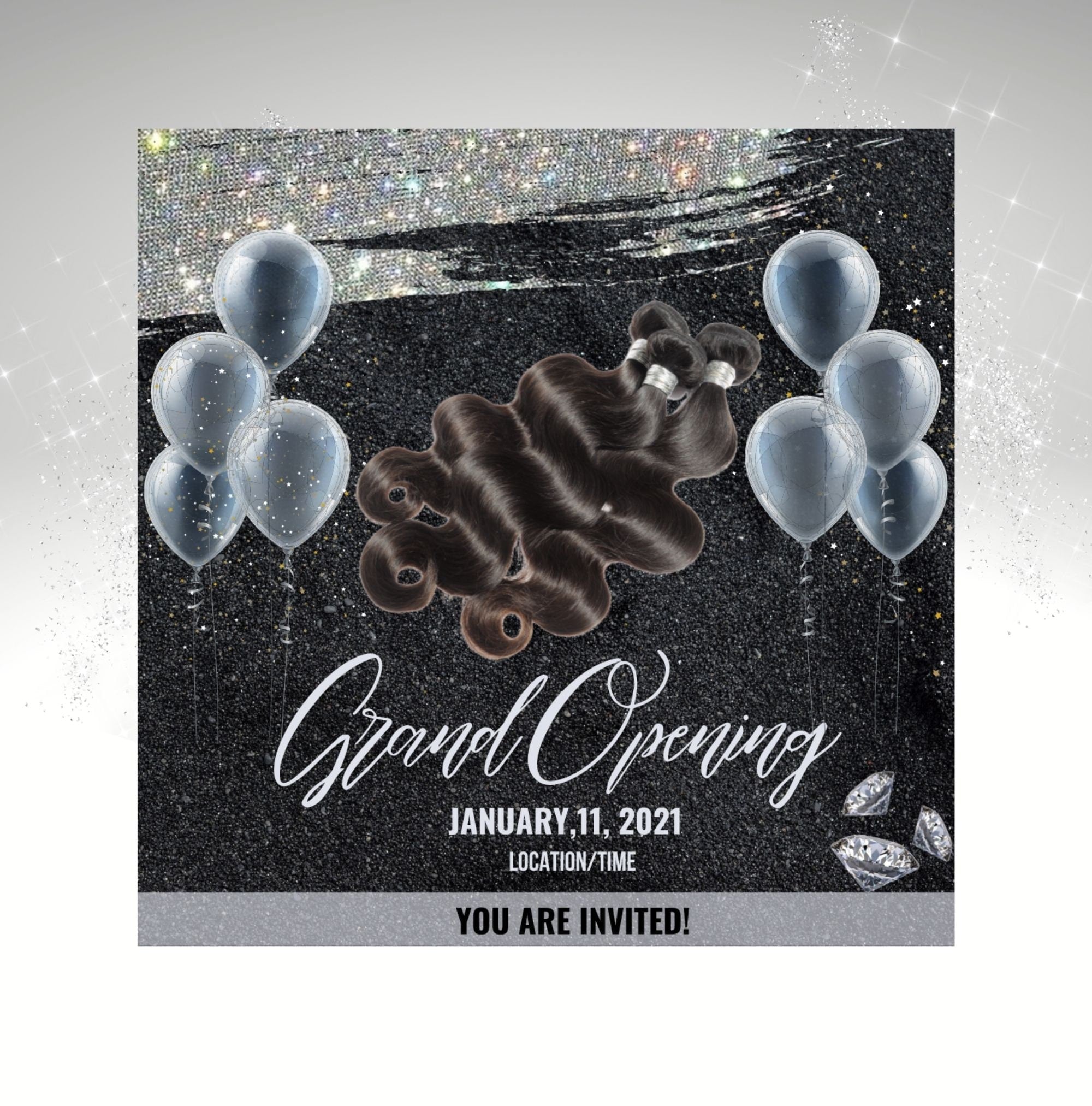 Grand Opening Flyer, Social Media flyer, Online flyer,