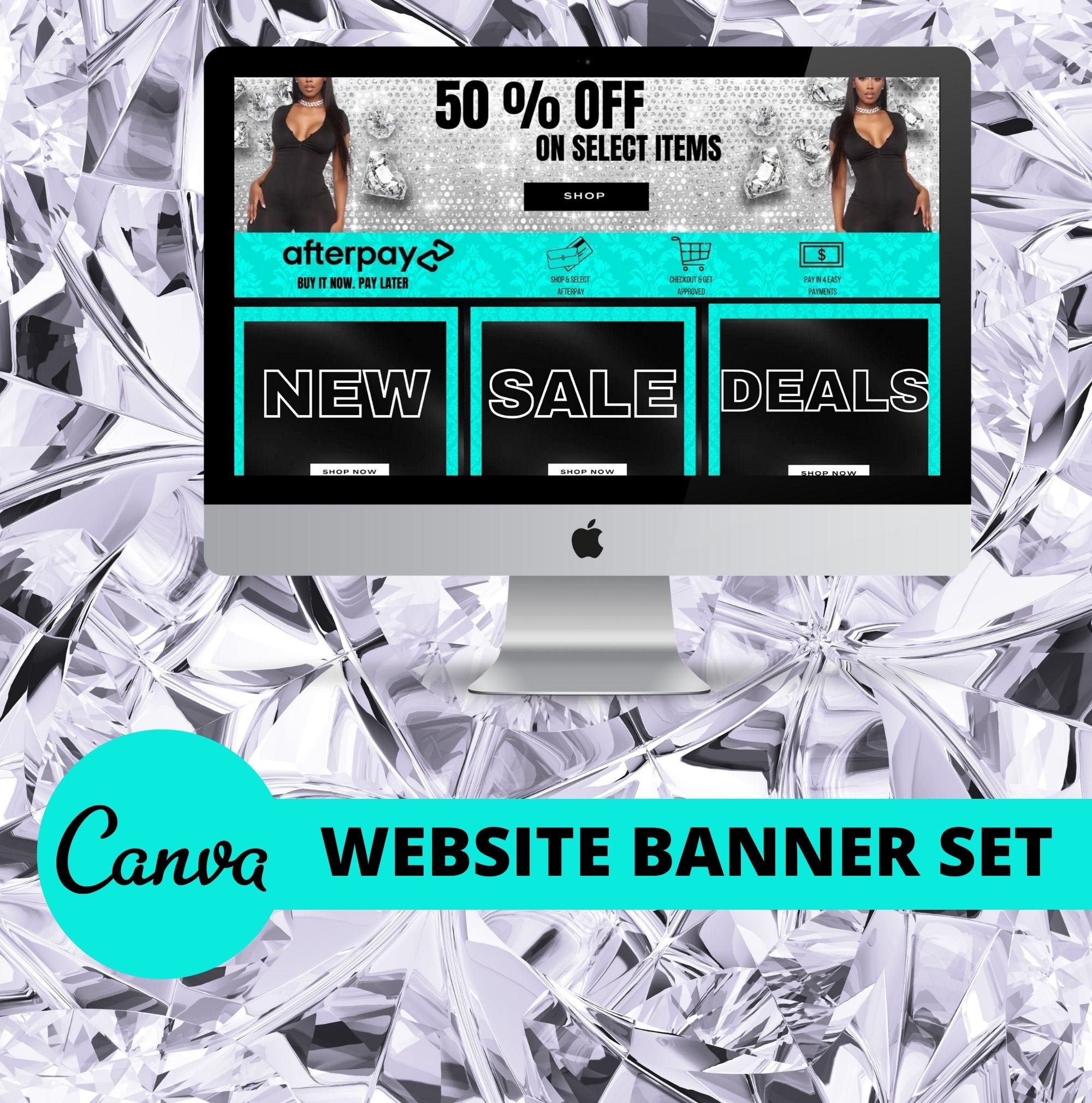 DIY, banner set,  boutique website,  banner set, wix webstire, shopify, web kit , 2 FREE templates included