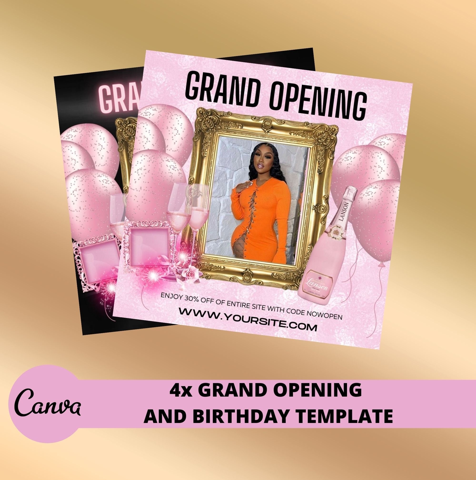 Celebration template, birthday, grand opening, baby shower, template