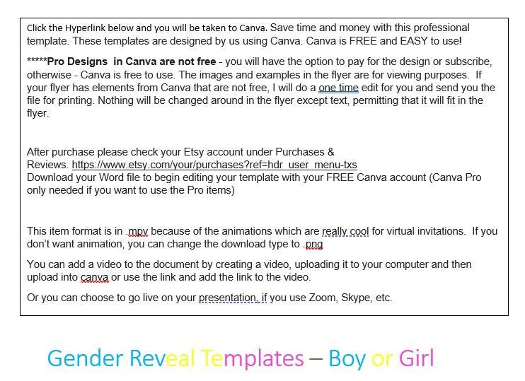 E-Vite Animated Social Media Invitation, Virtual, Gender Reveal Invitation, Boy or Girl flyer, Baby Invitation