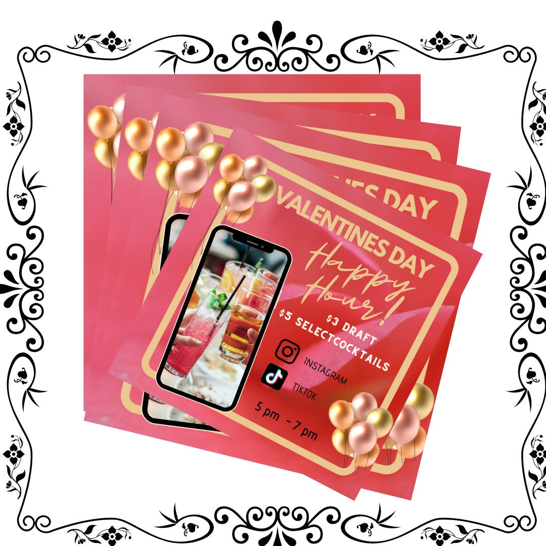 Birthday Template, DIY, Birthday Holiday Special Day Happy Hour Social Media Post, Template