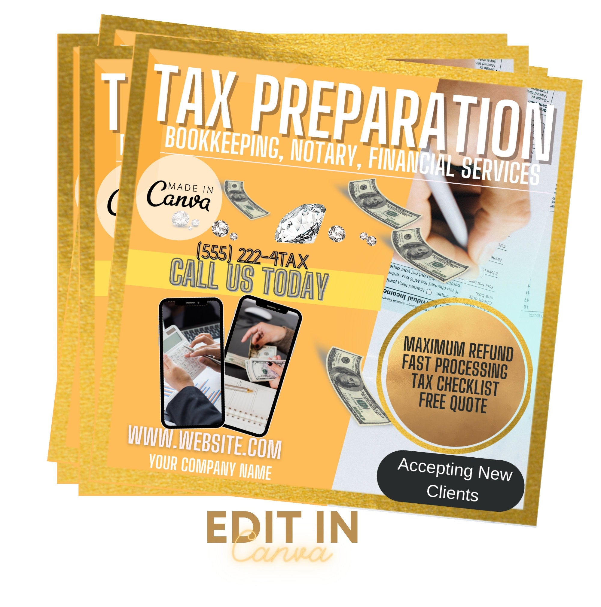 Tax Prep Flyer, Social Media Flyer, Virtual flyer, Website Design Flyer, Business Flyer, Computer Design flyer