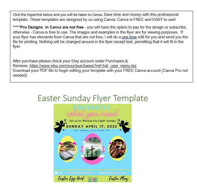 Church Flyer, Easter Sunday Flyer, Easter Play Flyer, Easter Egg Hunt Flyer - Edit with Canva