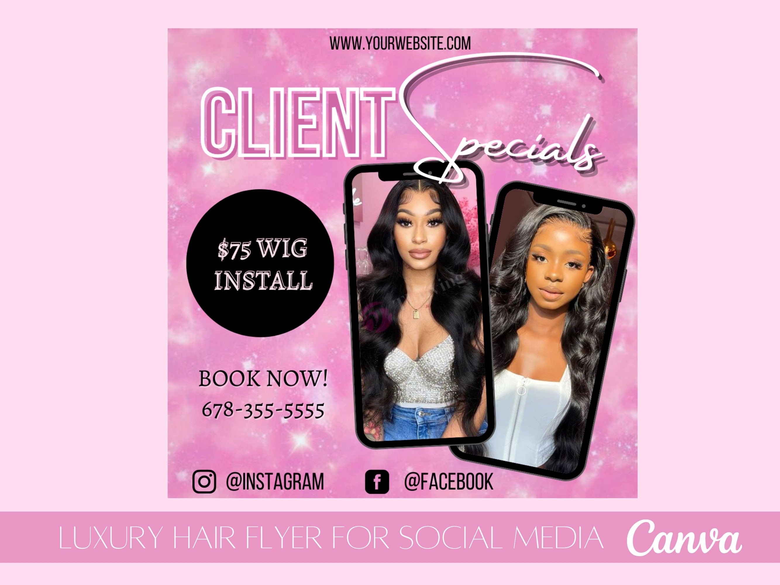 Client Special, Digital Download, Client Flyer, Business Flyer, Template, Beauty Flyer,