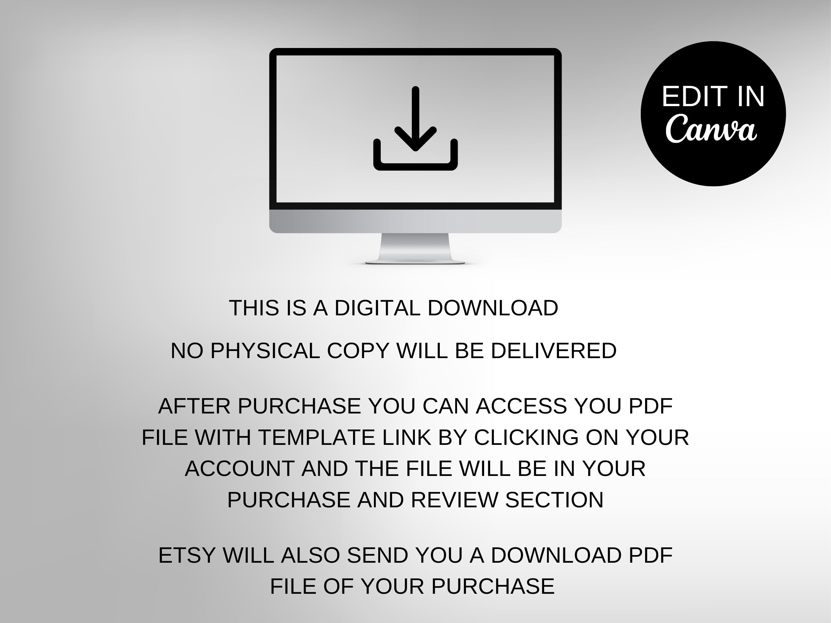 Elegant Birthday Celebration Digital E-Vite with sound, Animated MP4 or Print - Editable in Canva