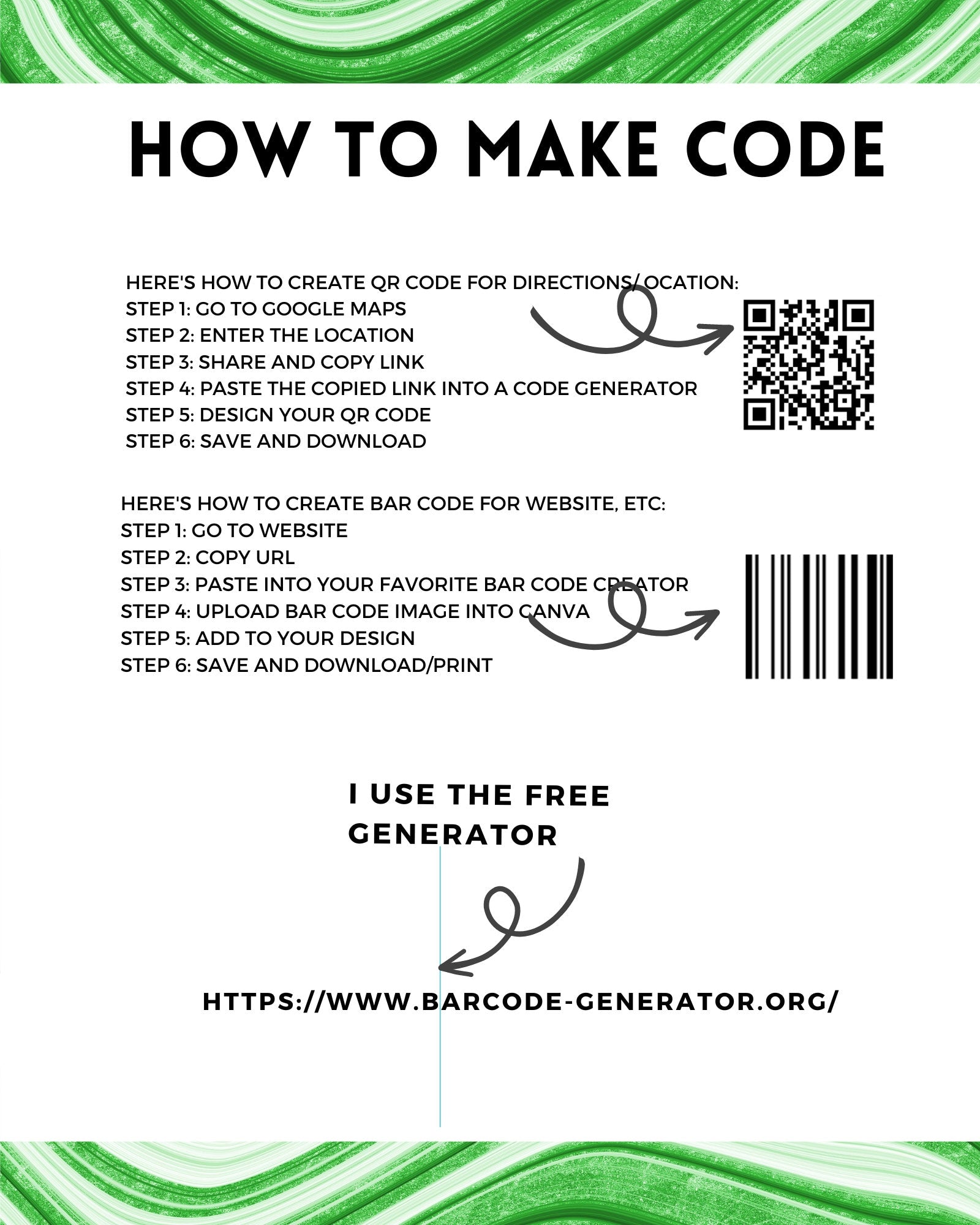Scan to Pay Template Download Print and Frame Form Bonus QR Code Instructions Editable in Canva