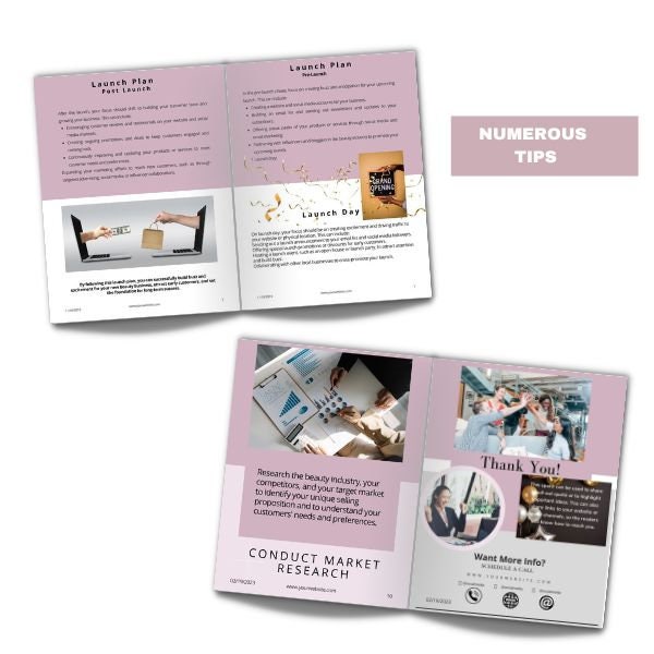 White Label E-Book Template, The New Beauty Business Standard Template,  Beauty Shop, Successful Beauty Business + 3 Bonus Book Covers