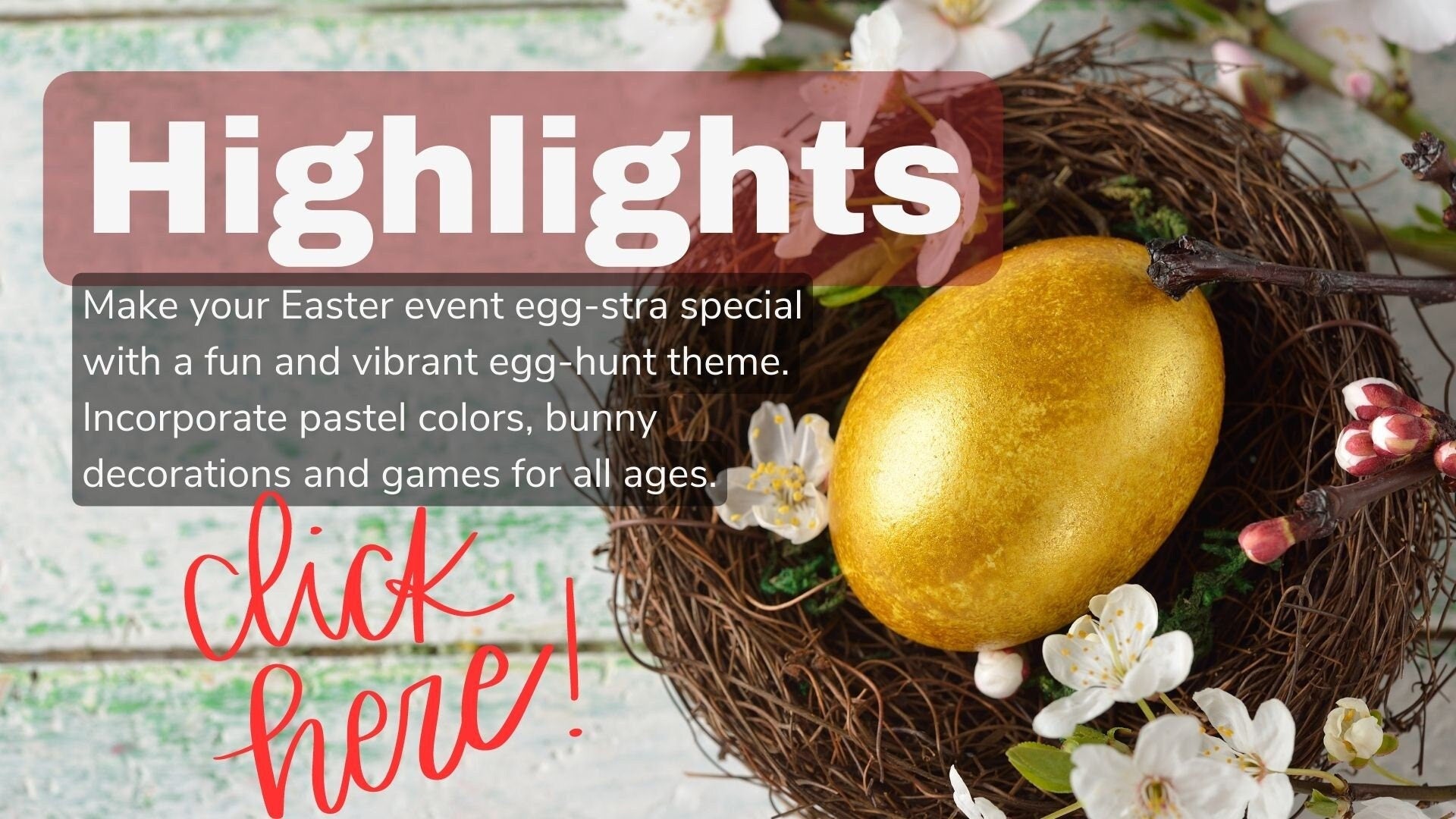 Easter Event Presentation Flyer, Easter Play Flyer, Easter Egg Hunt Flyer, Raffle- Edit with Canva