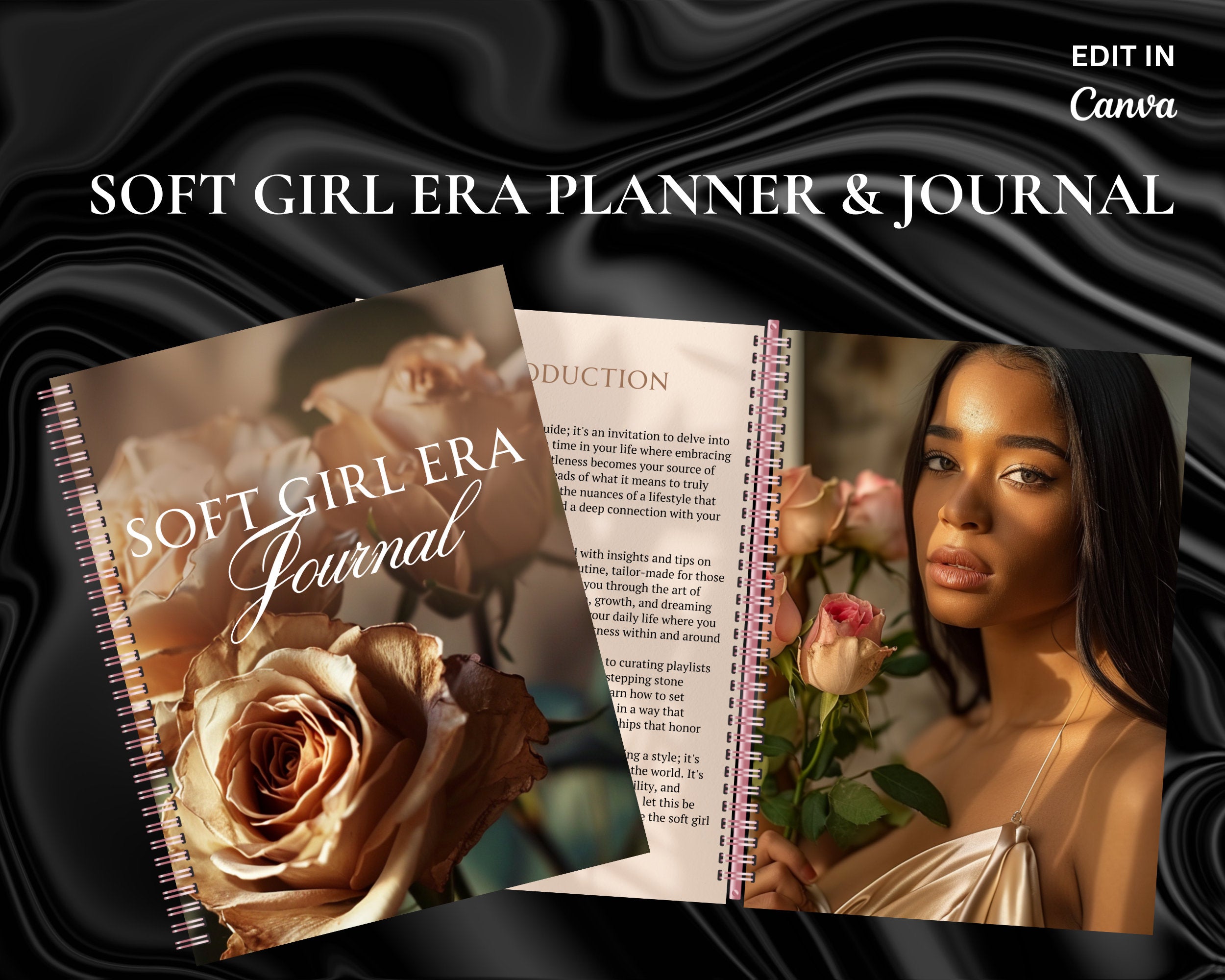 76 Page Ebook Workbook SoftGirl Workbook and Journal, Life Coach Ebook Template, Canva , Instant Download, White Label update to your liking