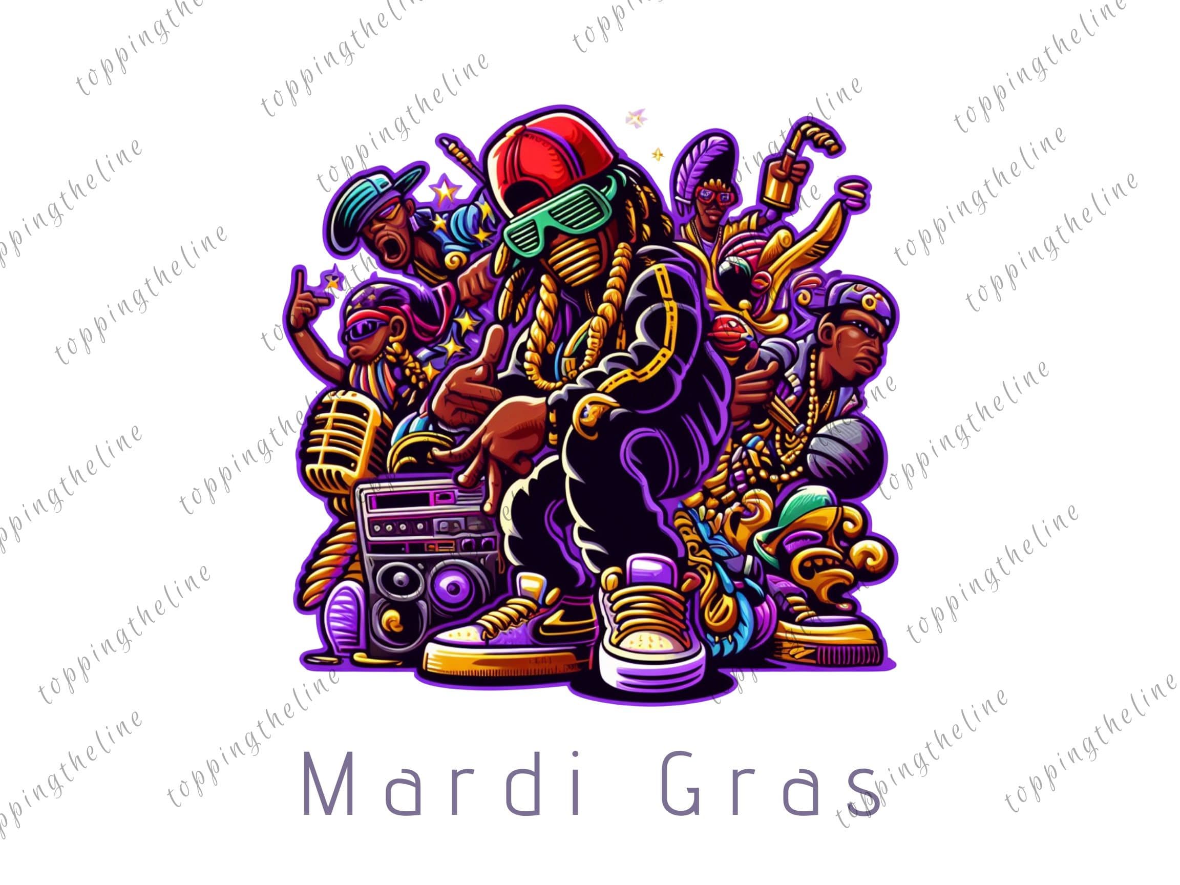 Mardi Gras, Png Sublimation Design, Happy Mardi Gras Png, Black Girl Art, Mardi Gras Carnival Png, Digital Download