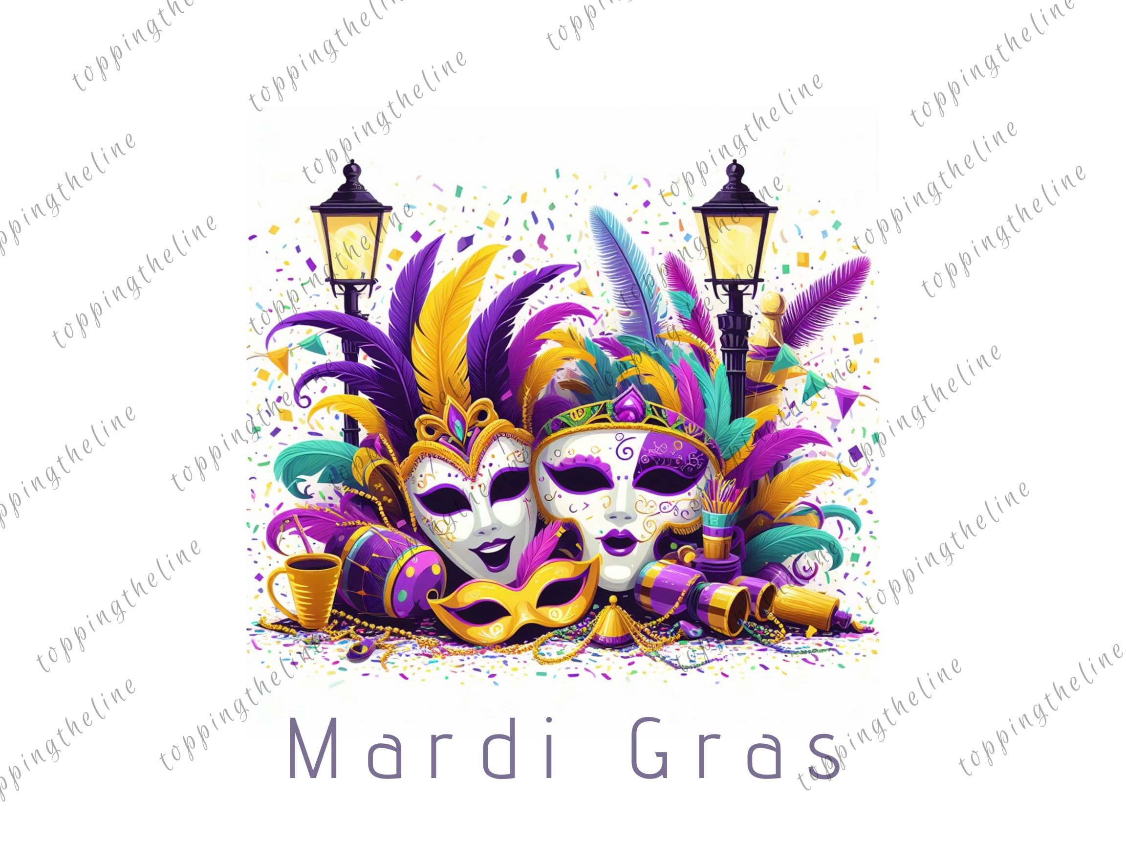 Mardi Gras, Png Sublimation Design, Happy Mardi Gras Png, Black Girl Art, Mardi Gras Carnival Png, Digital Download