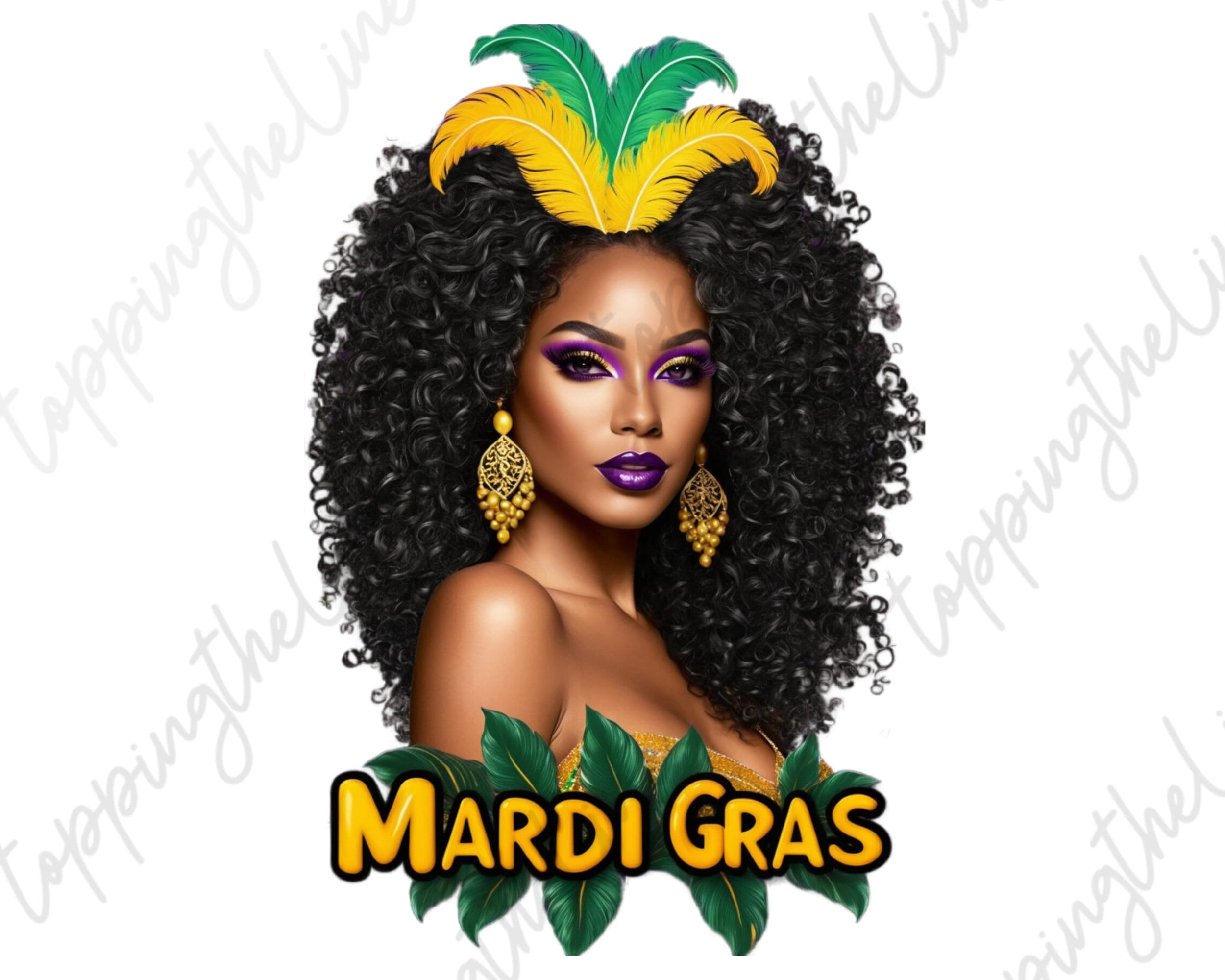 Mardi Gras, Png Sublimation Design, Happy Mardi Gras Png, Black Girl Art, Mardi Gras Carnival Png, Digital Download