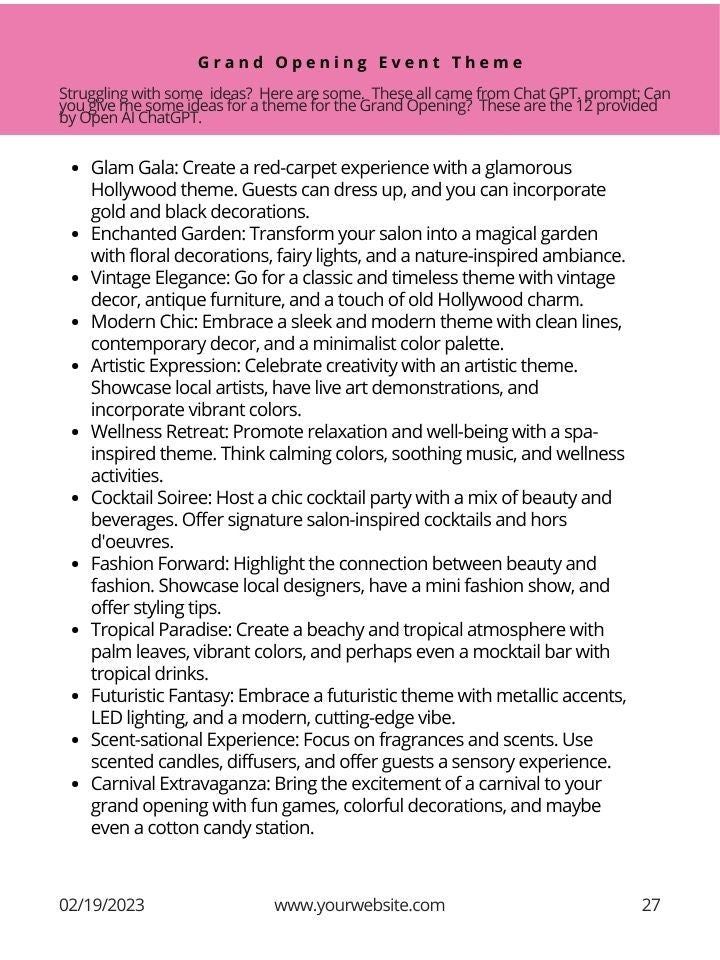 PLR E-Book, How to Start a Beauty Business Achieve Beauty Business Success with Easy-to-Follow 7 Steps - Vol3 Includes Worksheets, AI Models