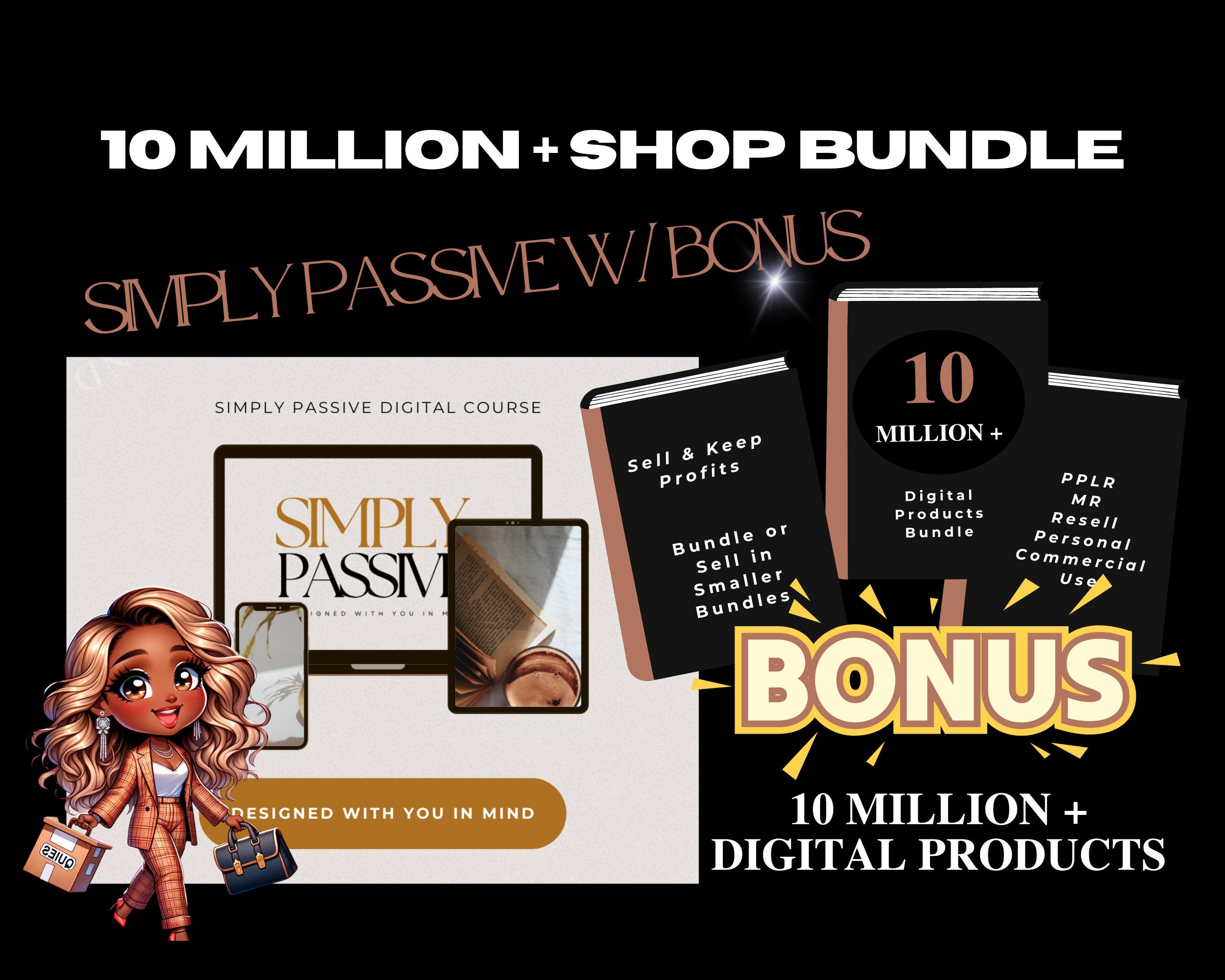 Simply Passive MRR,  Digital Marketing Course 45+ videos, Canva, Modules, Checklists,  Strategies, Ultimate Bonus - 12 Million +MRR, PLR