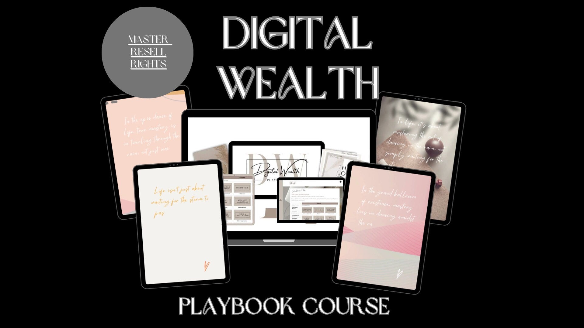 Digital Wealth Playbook  MRR,  Marketing Course Lifetime Access w/ Resell Bonus Ultimate Bonus - 12 Million +MRR, PLR