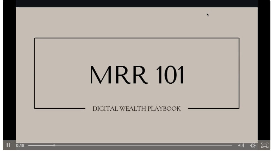 Digital Wealth Playbook  MRR,  Marketing Course Lifetime Access w/ Resell Bonus Ultimate Bonus - 12 Million +MRR, PLR