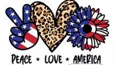 HTV Heat Transfer Vinyl - Labor Day USA Love (10x6 in) + Bonus 3x2.5 in HTV