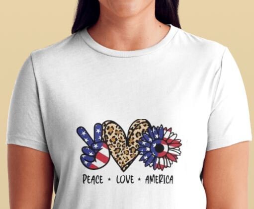 HTV Heat Transfer Vinyl - Labor Day USA Love (10x6 in) + Bonus 3x2.5 in HTV