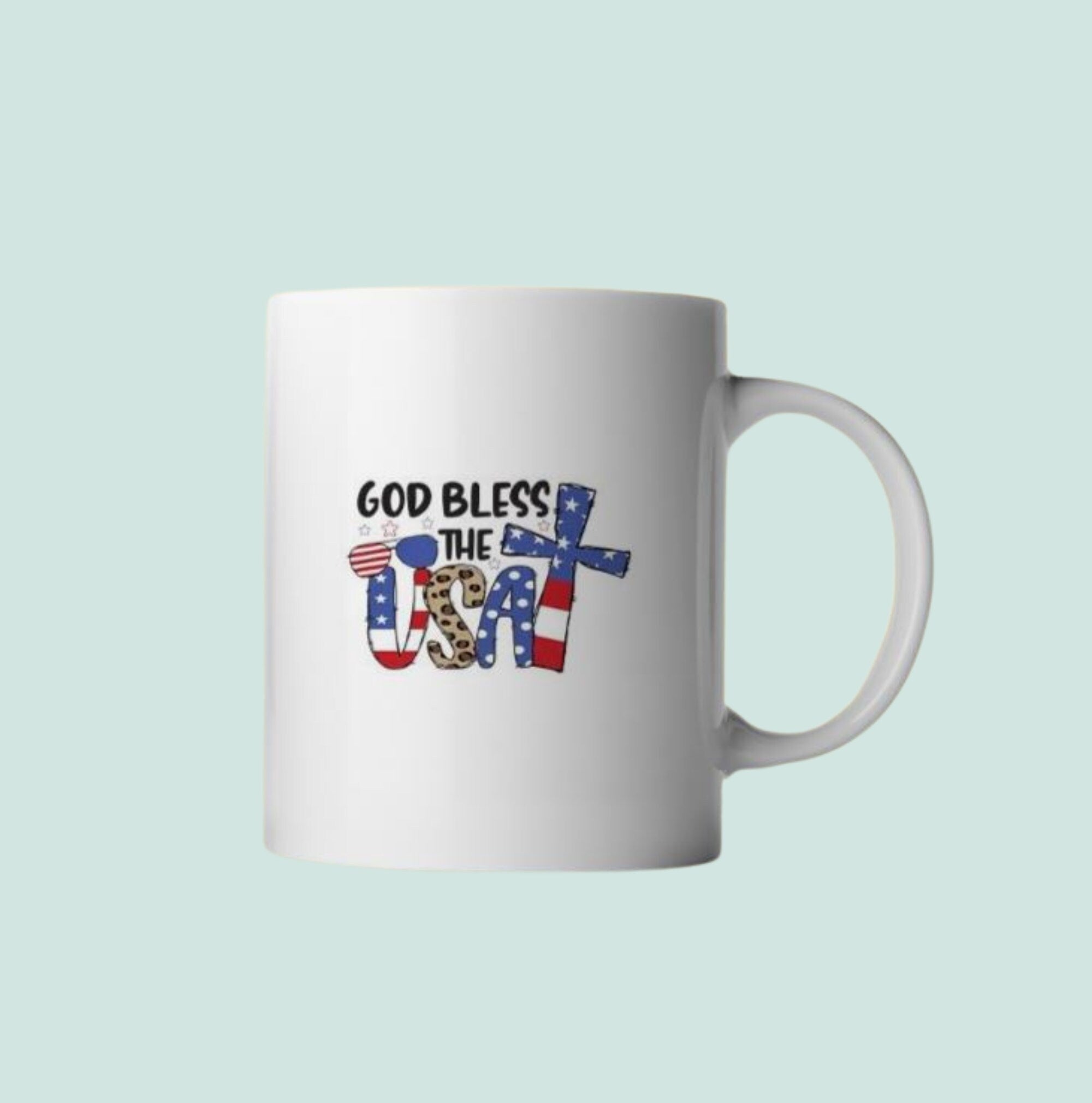 HTV Heat Transfer Vinyl - Labor Day God Bless the USA (10x6 in) + Bonus 3x2.5 in HTV