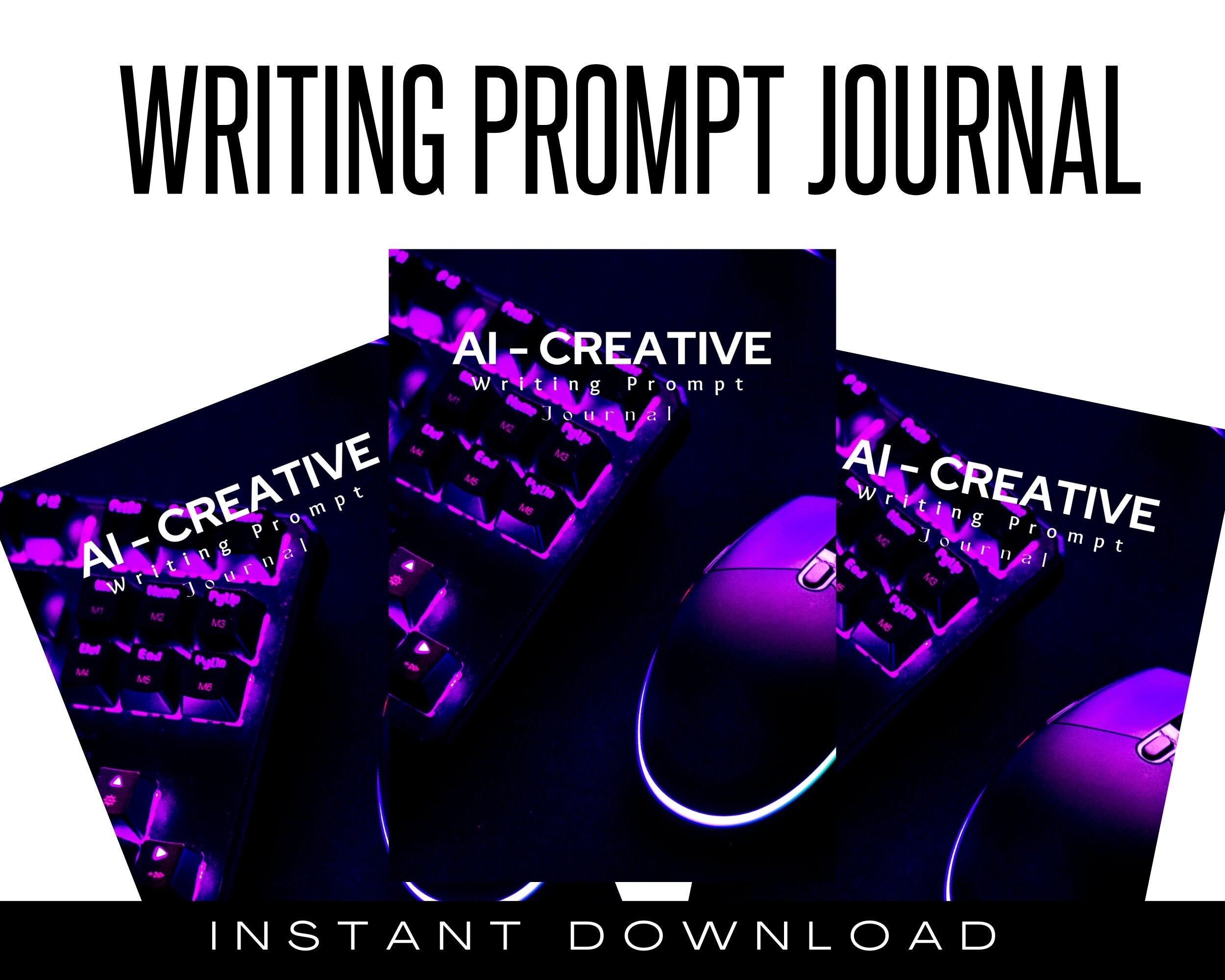 Step into the Artistic Wonderland of AI-Powered Journaling for Limitless Art Prompts and Adventurous Creativity! 100 Page Journal Template