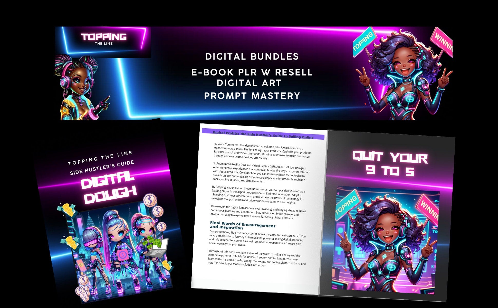 PLR E-Book Resell Rights Flip Book Side Hustle Digital Dough Digital Product Guide Cyber Diva, Find your Niche, Get to Market, Start Selling