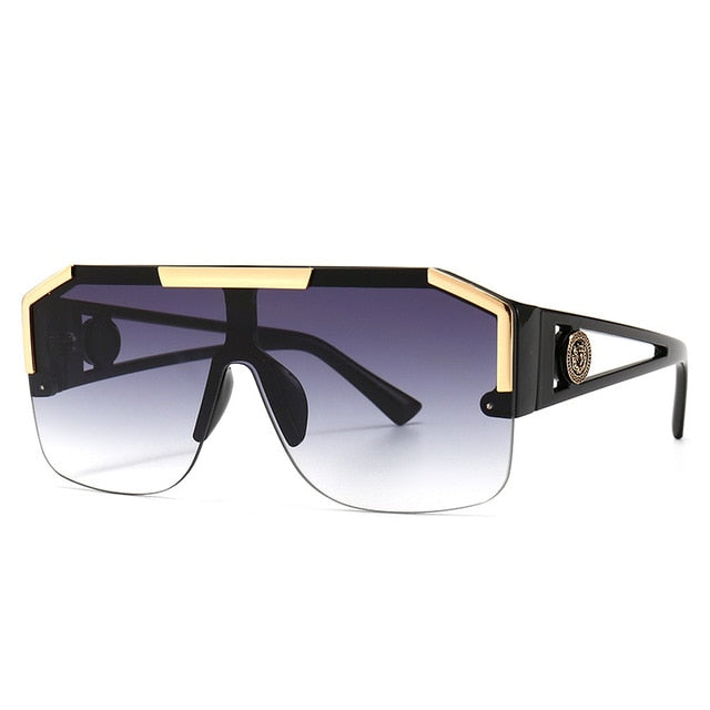 New Millionaire Sunglasses Fashion Men Trendy Big Square Sunglasses Outdoor  Sun Glasses Shades Wholesale Luxury Designer