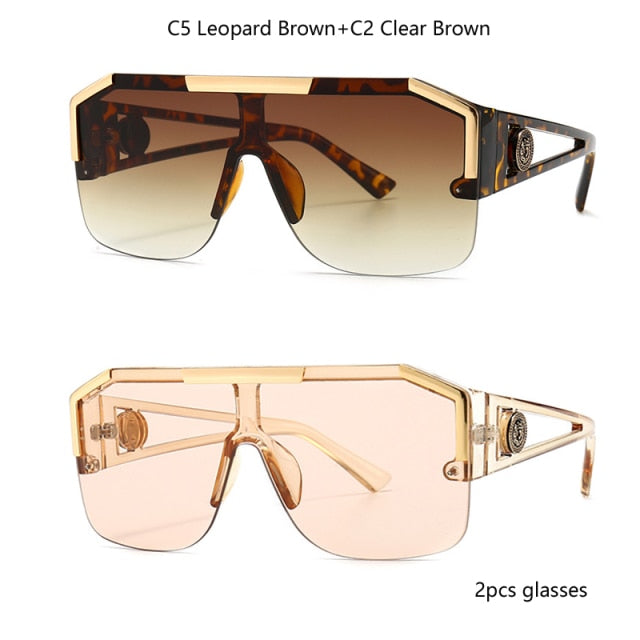 2022 New Men's Mascot Boyarn Luxury Brand Design UV400 Same Large Frame  Men's Fashion Z0936e Eyewear Sunglasses Sun Glasses